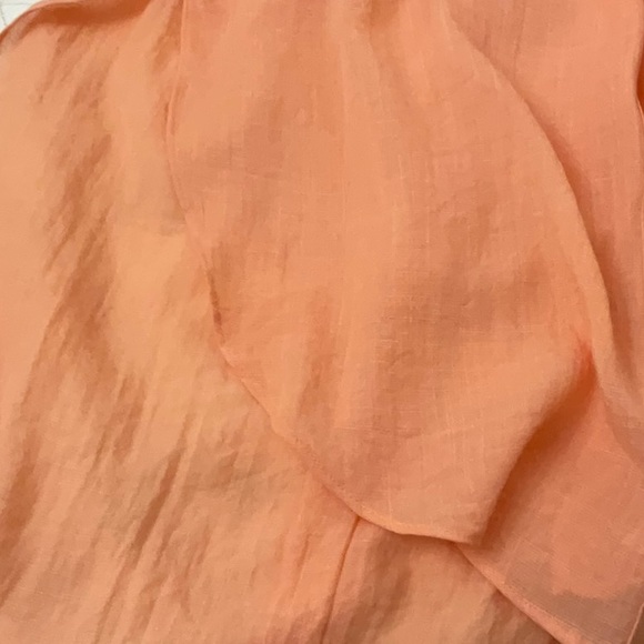 Free People Women’s Sheer High Low Button Down - Picture 8 of 12